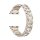 Metall-Glitzer Uhrenarmband Modell Sunshine champagner 42/44/45 mm, komp. Apple-Watch
