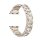 Metall-Glitzer Uhrenarmband Modell Sunshine champagner 42/44/45 mm, komp. Apple-Watch