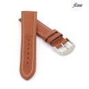 Fluco Kalbsleder Uhrenarmband Modell Nabucco-NL cognac 20 mm