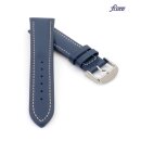 Fluco Kalbsleder Uhrenarmband Modell Nabucco-XL blau 18 mm