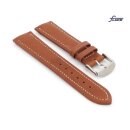 Fluco Easy-Klick Kalbsleder Uhrenarmband Modell Nabucco-NL cognac 18 mm