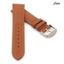 Fluco Kalbsleder Uhrenarmband Modell Vip-Chrono cognac 20 mm