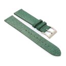 Easy-Klick echt Perlrochen Uhrenarmband Modell Pearl Perlmutt-grün 20 mm Handarbeit