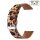 Leopard-Design Easy-Klick Uhrenarmband Modell JungleTec braun-schwarz 22 mm