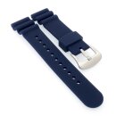 Premium Kautschuk Taucher Uhrenarmband Modell Jetpex-GL blau 22 mm, komp.Seiko