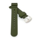Premium Kautschuk Taucher Uhrenarmband Modell Jetpex-GL grün 22 mm, komp.Seiko
