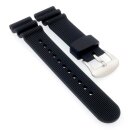 Premium Kautschuk Taucher Uhrenarmband Modell Jetpex-GE schwarz 22 mm, komp.Seiko