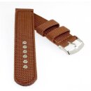 Canvas Textil Uhrenarmband Modell Ventura braun 16 mm