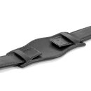 Uhrenarmband für feste Federstege mit Unterlage Modell Bund schwarz 24 mm