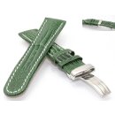 Teju Eidechse Uhrenarmband Davos-WN grün 18 mm