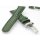 Teju-Eidechse Leder-Uhrenarmband Davos-FS grün-TiT 18 mm