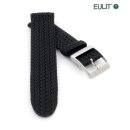 Eulit Perlon Uhrenarmband Modell Palma-Pacific schwarz 22...