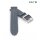 Eulit Perlon Uhrenarmband Modell Palma-Pacific grau 20 mm silber matt gebürstet