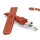 Teju-Eidechse Leder-Uhrenarmband Davos-FS cognac-WN 22 mm