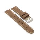 Easy-Klick Premium Silikon Uhrenarmband Modell Yachting braun-taupe 24 mm