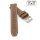 Easy-Klick Premium Silikon Uhrenarmband Modell Yachting braun-taupe 24 mm