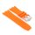 Premium Silikon Uhrenarmband Modell AP-612S orange 28 mm, komp. Audemars Piguet