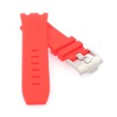 Premium Silikon Uhrenarmband Modell AP-612S rot 28 mm, komp. Audemars Piguet