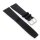 Canvas-Nylon Leder Uhrenarmband Modell Ingelheim-DSS schwarz 22 mm, kompatibel IWC