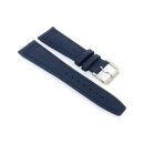 Canvas-Nylon Leder Uhrenarmband Modell Ingelheim-DSS blau...