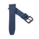 Canvas-Nylon Leder Uhrenarmband Modell Ingelheim-DSP blau...