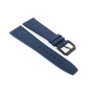 Canvas-Nylon Leder Uhrenarmband Modell Ingelheim-DSP blau...