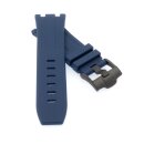 Premium Silikon Uhrenarmband Modell AP-612P blau 28 mm, komp. Audemars Piguet