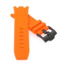 Premium Silikon Uhrenarmband Modell AP-612P orange 28 mm,...