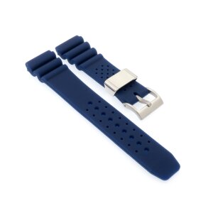Premium Silikon Diver Uhrenarmband Modell Ultra-S blau 20 mm, S - Main Image