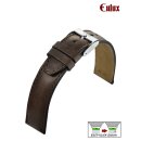 Eulux Easy-Klick Soft-Pferdeleder Uhrarmband Modell Cavallo-Sport mocca 20 mm Handarbeit