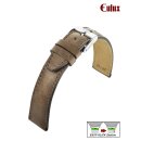 Eulux Easy-Klick Soft-Pferdeleder Uhrarmband Modell Cavallo-Sport taupe 20 mm Handarbeit