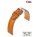 Eulux Easy-Klick Soft-Pferdeleder Uhrarmband Modell Cavallo-Sport cognac 22/18 mm Handarbeit