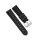 Silikon Uhrenarmband Modell Marina schwarz 20 mm