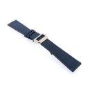 Canvas-Nylon Leder Uhrenarmband Modell Ingelheim-FSS blau 20 mm, kompatibel IWC