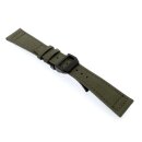 Canvas-Nylon Leder Uhrenarmband Modell Ingelheim-FSP grün 22 mm, kompatibel IWC