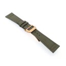 Canvas-Nylon Leder Uhrenarmband Modell Ingelheim-FSRG grün 22 mm, kompatibel IWC