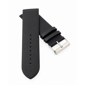 Feines Leder-Uhrenarmband Modell Jena schwarz 12 mm, komp. Skagen