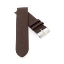 Feines Leder-Uhrenarmband Modell Jena mocca 12 mm, komp. Skagen