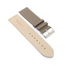 Feines Leder-Uhrenarmband Modell Jena taupe 12 mm, komp. Skagen