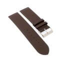 Feines Leder-Uhrenarmband Modell Jena mocca 16 mm, komp....