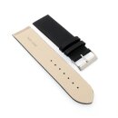 Feines Leder-Uhrenarmband Modell Jena schwarz 24 mm, komp. Skagen