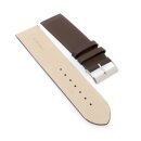 Feines Leder-Uhrenarmband Modell Jena mocca 26 mm, komp. Skagen