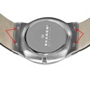 Feines Leder-Uhrenarmband Modell Jena blau 26 mm, komp. Skagen