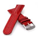 Teju-Eidechse Leder-Uhrenarmband Davos-DS rot-TiT 20 mm