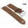 Vintage Easy-Klick Antik-Rindleder Uhrenarmband Modell Delta cigar-braun 20 mm