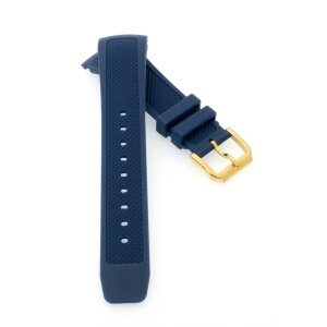 Kautschuk Uhrenarmband Modell Analusia-DSG blau 22 mm, kompatibel IWC