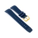 Kautschuk Uhrenarmband Modell Analusia-DSG blau 22 mm, kompatibel IWC