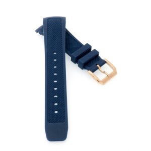 Kautschuk Uhrenarmband Modell Analusia-DSRG blau 22 mm, kompatibel IWC