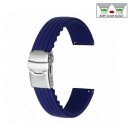 Easy-Klick Silikon Uhrenarmband Modell Lesbos navy-blau...