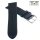 Easy-Klick echt Elch-Leder Uhrenarmband Modell Vancouver schwarz-blau 16 mm